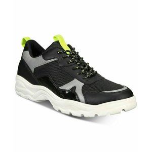 Men's Black & Neon Green Athletic Sneaker